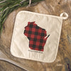 Red Plaid State - Custom Cotton Pot Holder