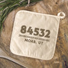 Western Zip Code w/ City State - Cotton Pot Holder