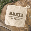 Western Zip Code w/ City State - Custom Cotton Pot Holder