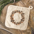 Pinecone Wreath - Autumn Cotton Pot Holder