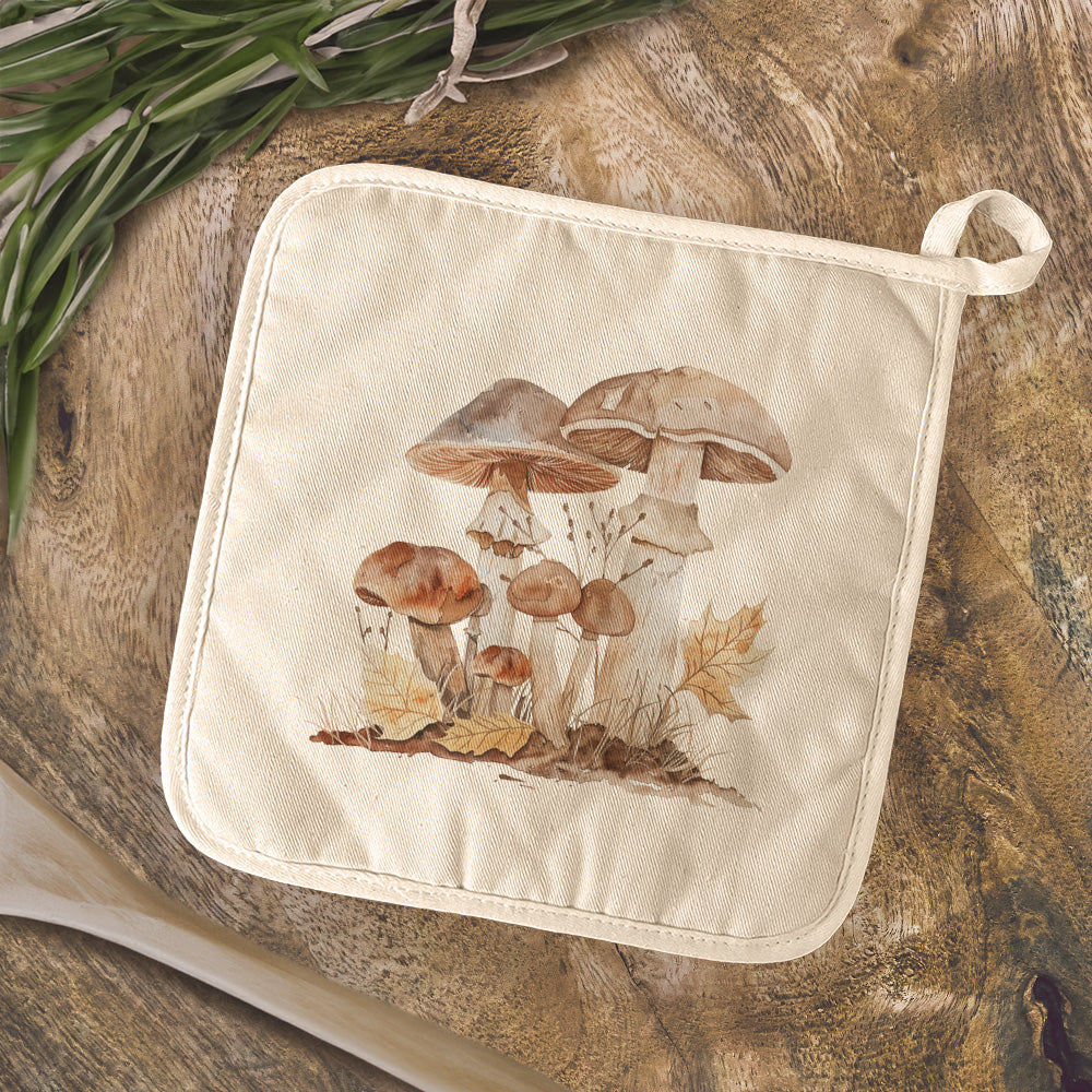 Mushroom Bunch - Customizable Cotton Pot Holder