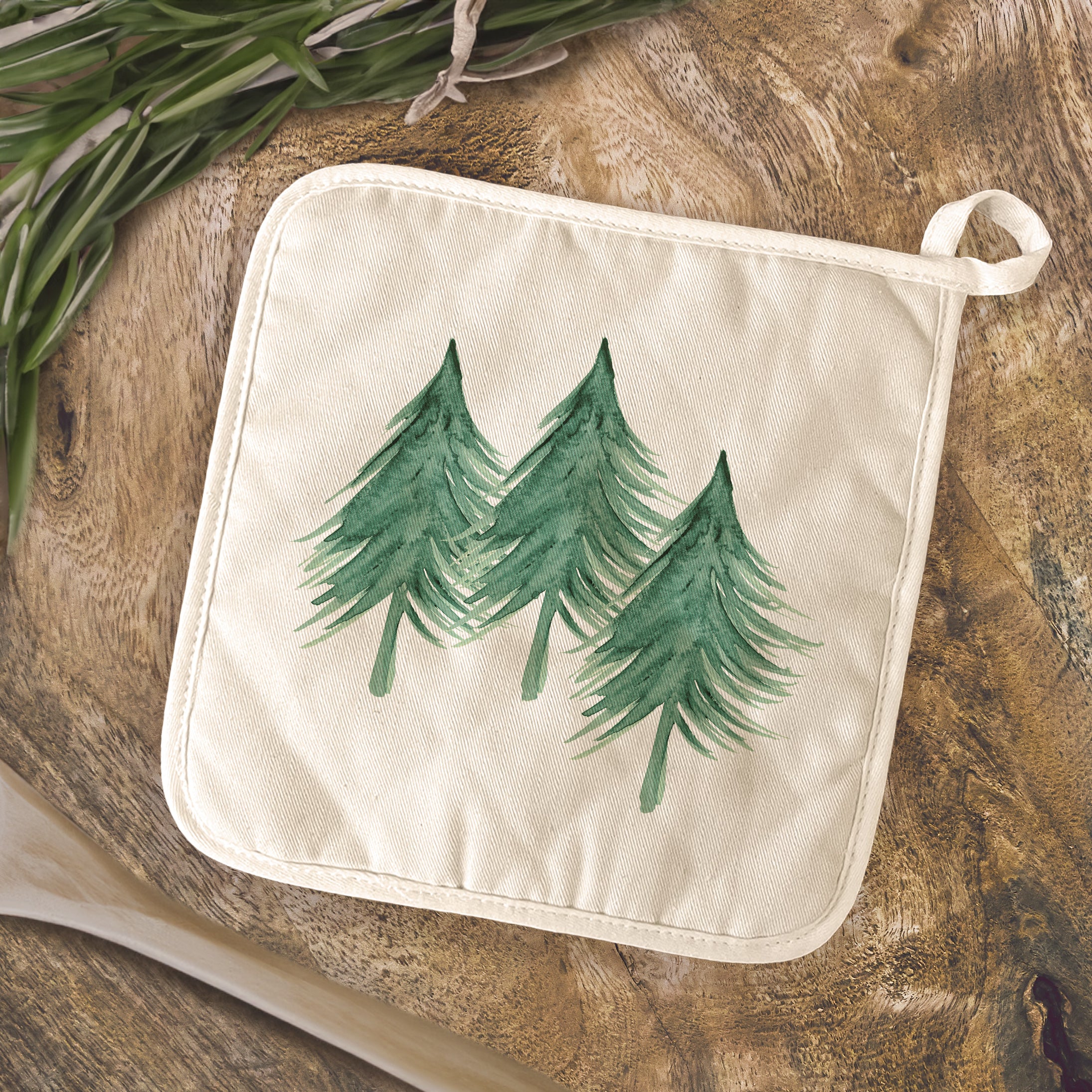 Three Trees - Customizable Cotton Pot Holder