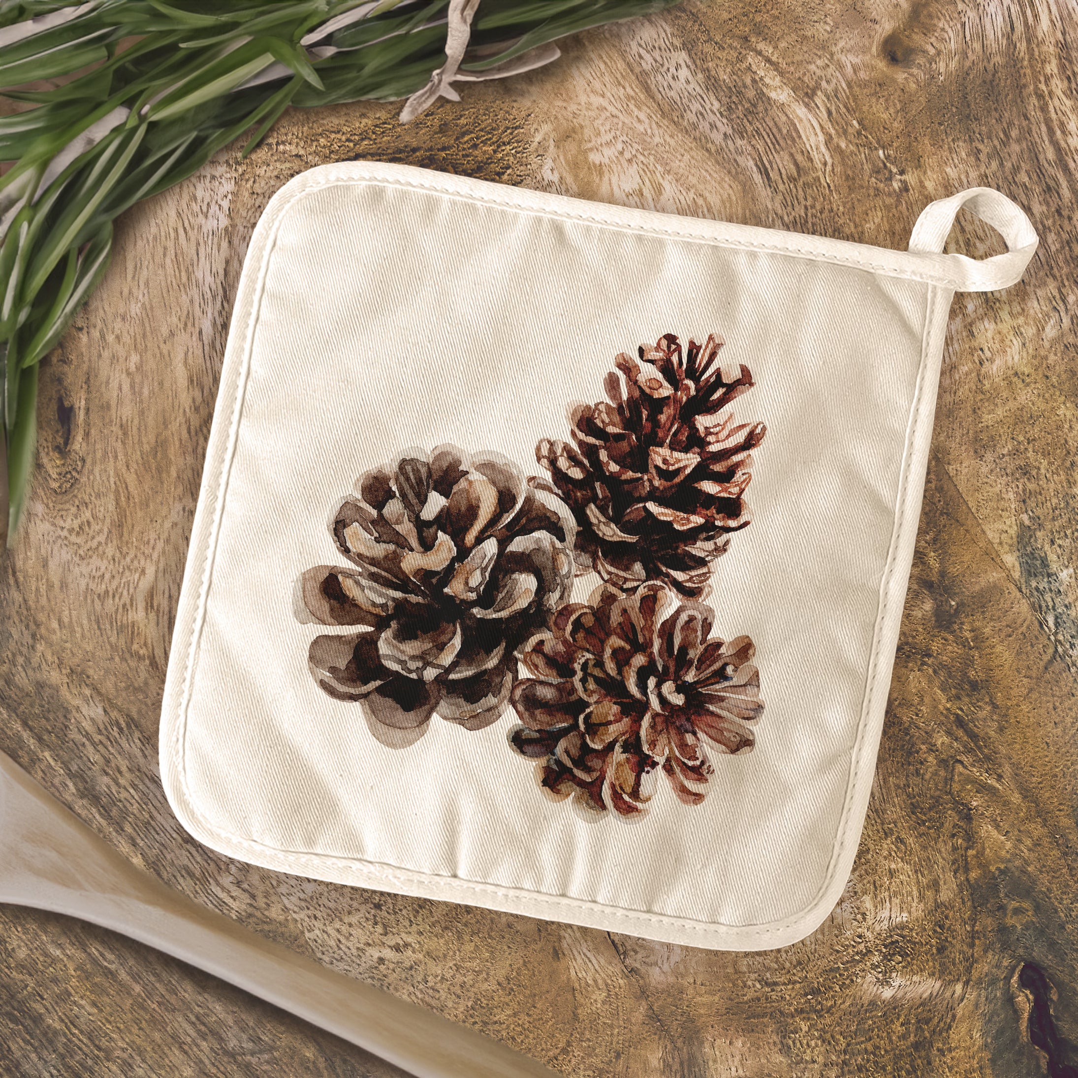 Pinecones - Customizable Cotton Pot Holder