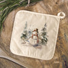 Forest Snowman - Cotton Pot Holder