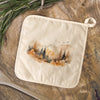 Warm Watercolor Mountains - Cotton Pot Holder