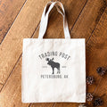 Trading Post w/ City, State - Custom Canvas Tote Bag