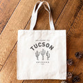 Saguaro Cactus w/ City, State - Custom Canvas Tote Bag
