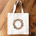 Pinecone Wreath - Autumn Canvas Tote Bag