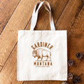 Buffalo Illustration - Custom Canvas Tote Bag