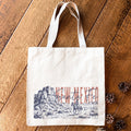 Sketched Cowboy Riding Horse - Custom Canvas Tote Bag