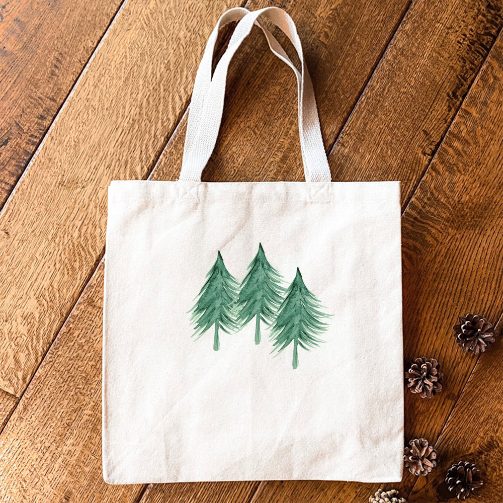 Three Trees - Customizable Canvas Tote Bag