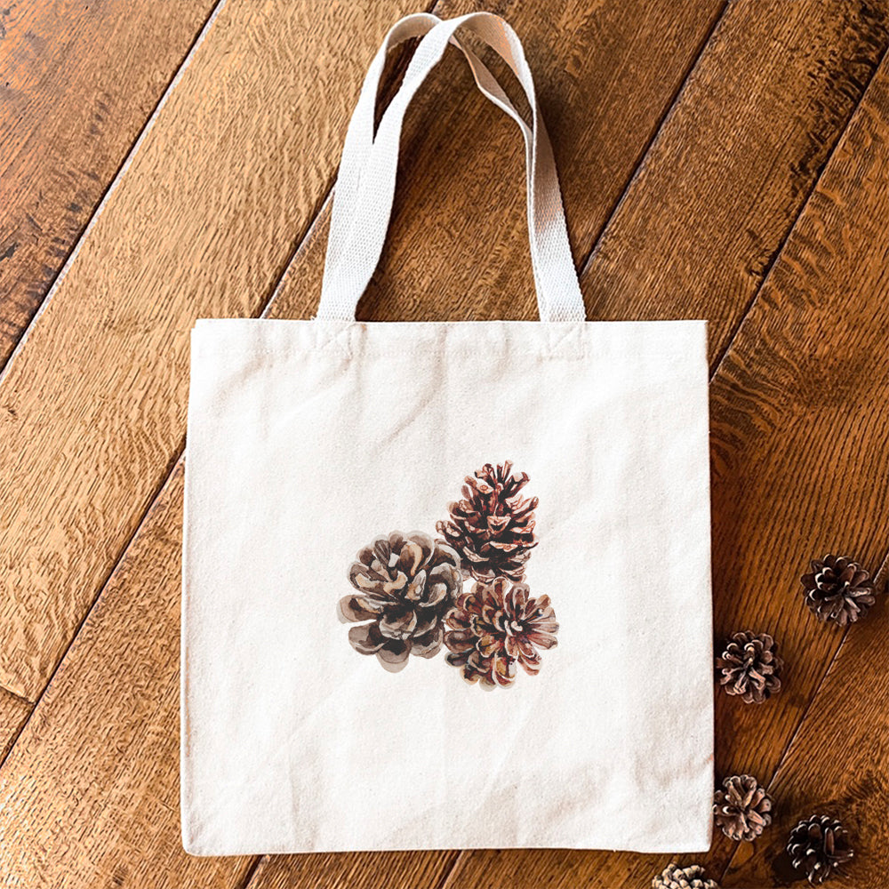 Pinecones - Customizable Canvas Tote Bag