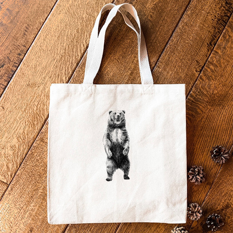 Standing Bear Sketch - Canvas Tote Bag