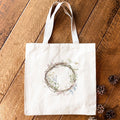 Wildflower Wreath - Spring Canvas Tote Bag