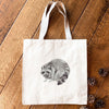 Watercolor Raccoon - Canvas Tote Bag