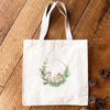 Wood Village Wreath - Canvas Tote Bag