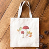 Red Capped Mushrooms - Canvas Tote Bag