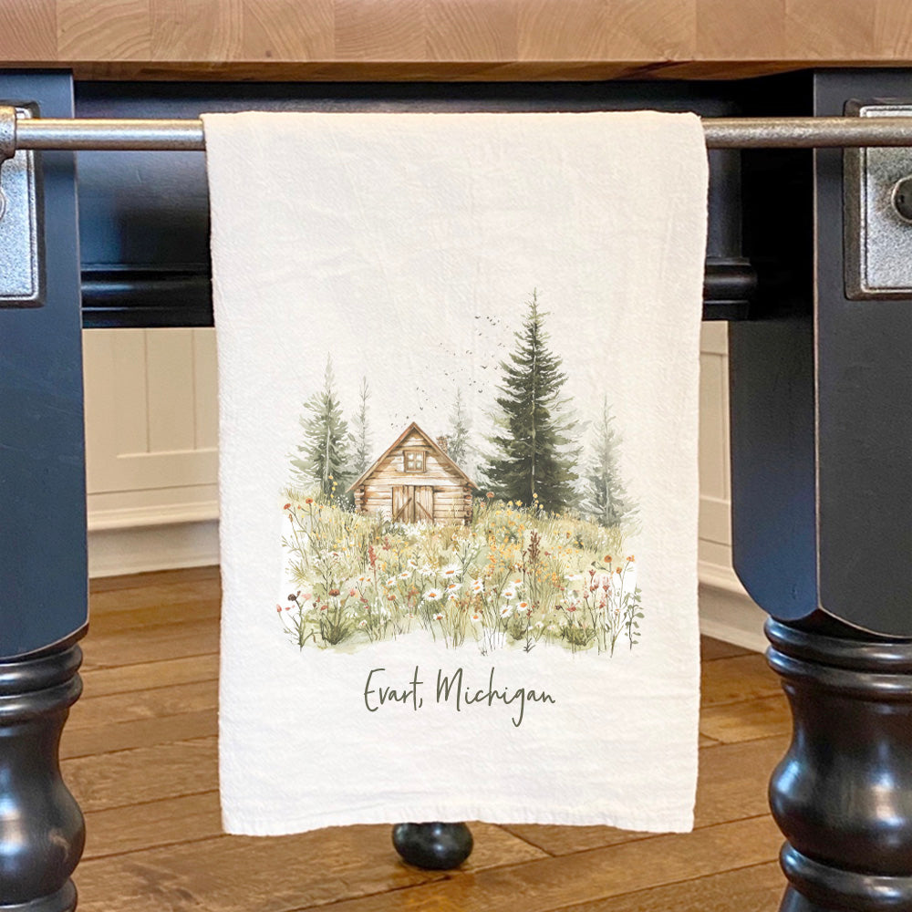 Spring Cabin - Custom Cotton Tea Towel