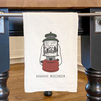 Get Lost Lantern w/ City, State - Cotton Tea Towel