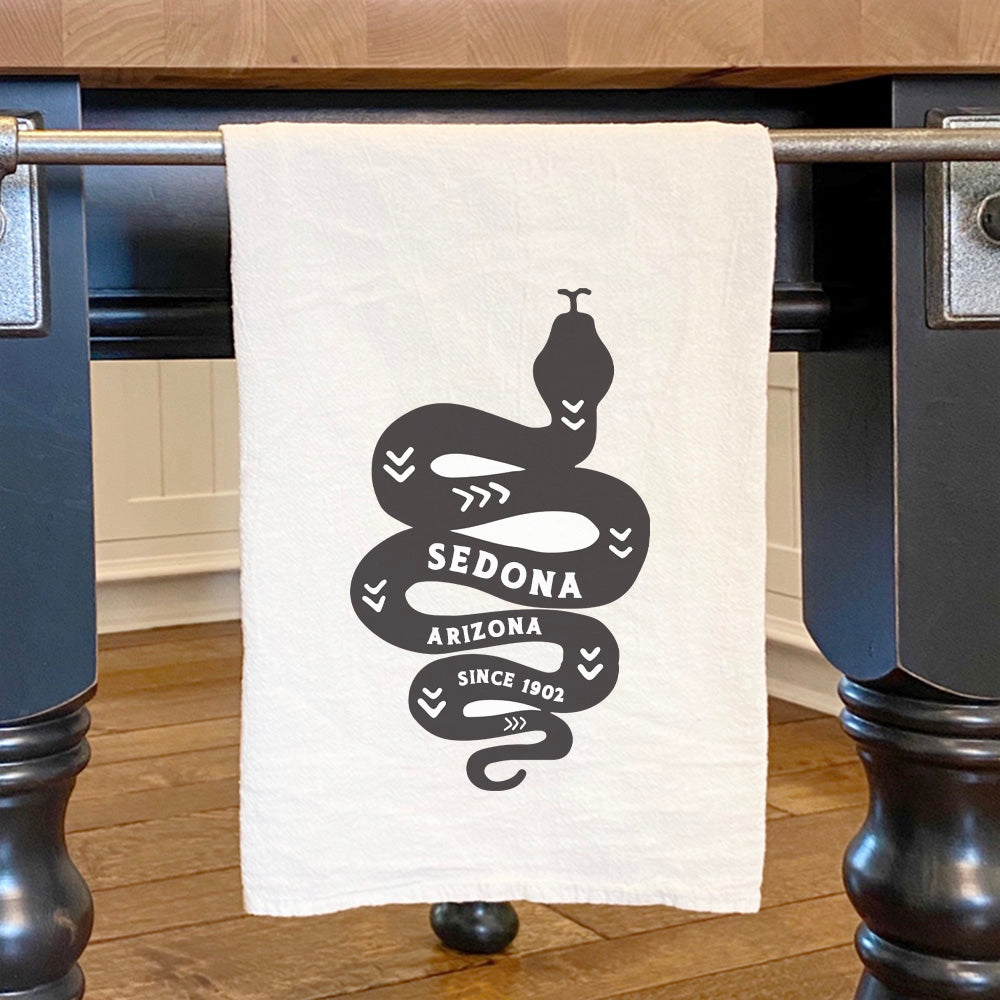 Snake Silhouette - Custom Cotton Tea Towel