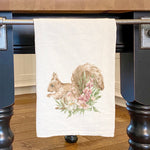 Floral Squirrel - Cotton Tea Towel