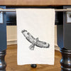 Hand Drawn Hawk - Cotton Tea Towel