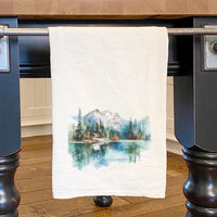 Mountains and Lake - Cotton Tea Towel