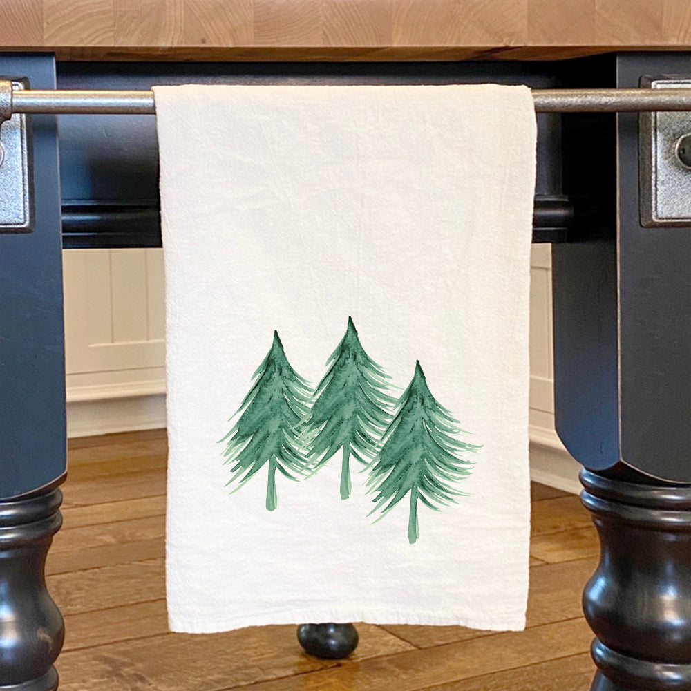 Three Trees - Customizable Cotton Tea Towel