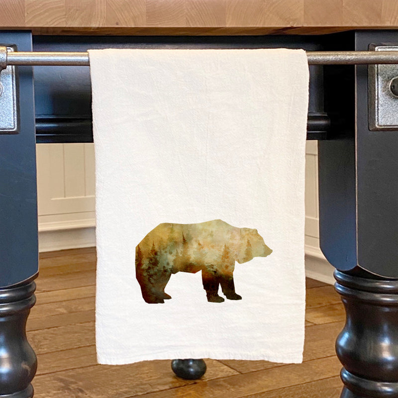 Watercolor Bear - Cotton Tea Towel
