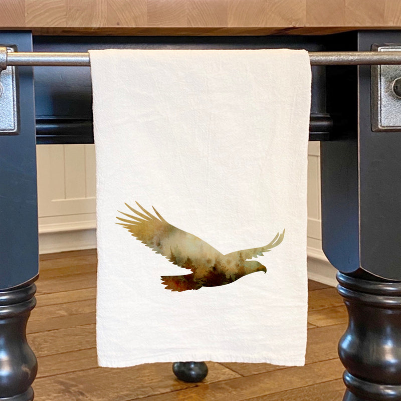 Watercolor Eagle - Cotton Tea Towel