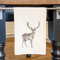 Watercolor Buck - Cotton Tea Towel