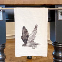 Watercolor Hawk - Cotton Tea Towel