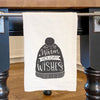 Warm Holiday Wishes - Cotton Tea Towel