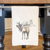 Winter Elk - Cotton Tea Towel