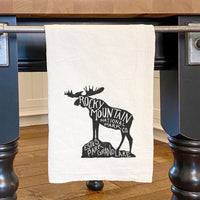 Rocky Mountain National Park Moose - Cotton Tea Towel