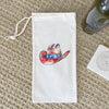 Patriotic Cowboy Hat - Canvas Wine Bag