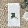 Green Plaid State - Canvas Wine Bag