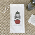 Get Lost Lantern w/ City, State - Custom Canvas Wine Bag