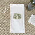 A Tiny Path - Spring Canvas Wine Bag