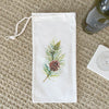 Pine Branch - Canvas Wine Bag