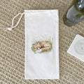 Sleeping Fox - Spring Canvas Wine Bag