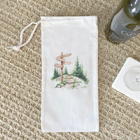 The Signpost - Canvas Wine Bag