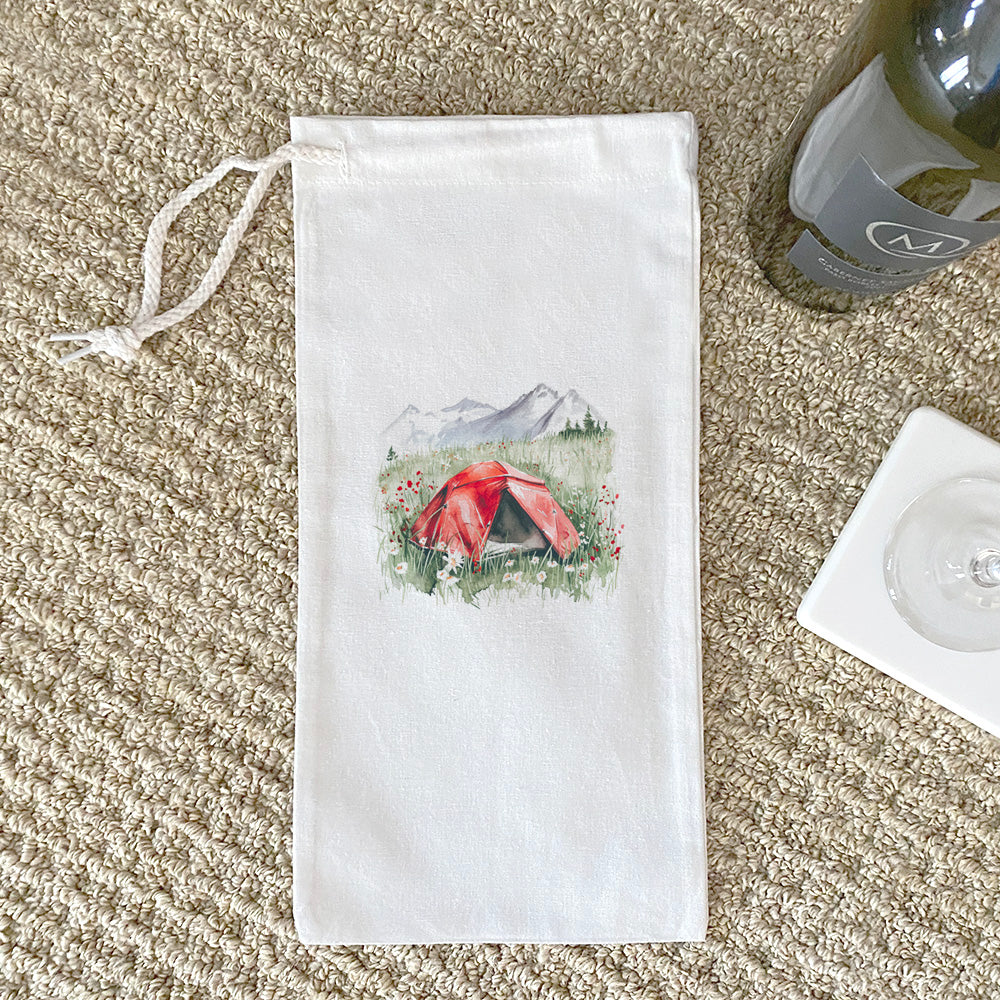 The Red Tent - Canvas Wine Bag