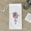 Poinsettia Bells - Canvas Wine Bag