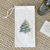 Winter Pine Trees - Canvas Wine Bag