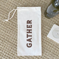 Gather - Canvas Wine Bag