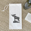 Rocky Mountain National Park Moose - Canvas Wine Bag