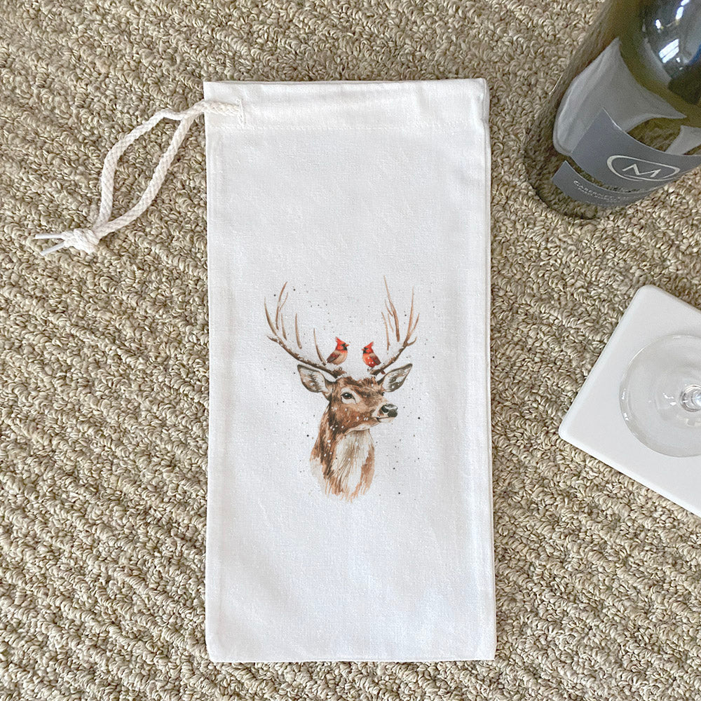 Cardinal Crown - Customizable Canvas Wine Bag