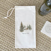 Winter Retreat - Custom Canvas Wine Bag