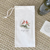 Winter Cardinals - Custom Canvas Wine Bag